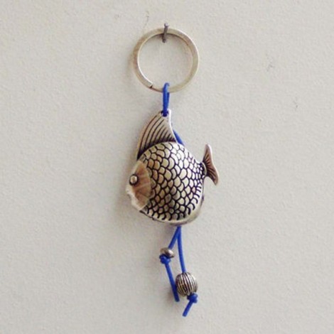 Fish metal keychain, fish...