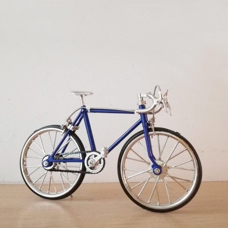 Royal blue sports bike
