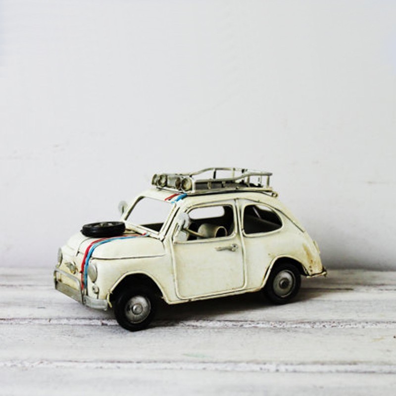 Fiat car miniature with French...