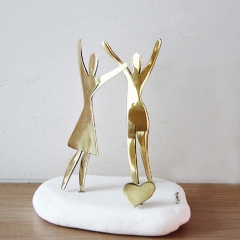 Dancing couple sculpture,...