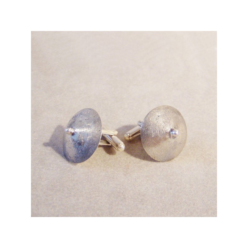 Cone sterling cufflinks, matte...