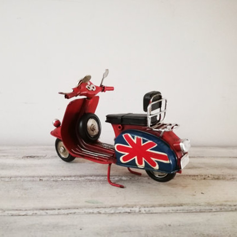 Red Vespa scooter miniature with...