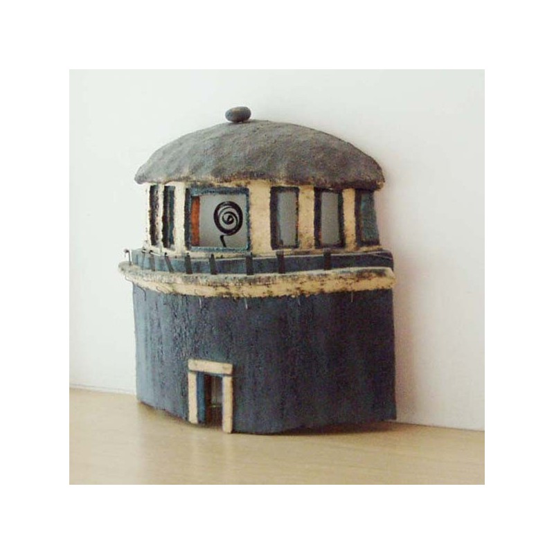 Ceramic lighthouse sculpture