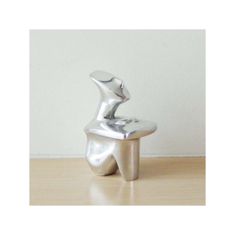 Sitting figure sculpture, minimal...